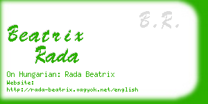 beatrix rada business card